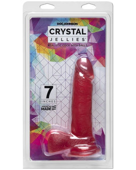 7 in Realistic Cock With Balls Pink