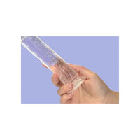 Crystal Dildo Straight 7in Clear