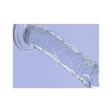 Crystal Dildo Straight 8in Clear