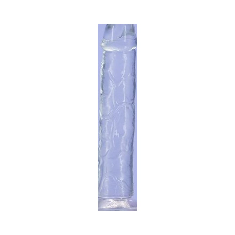 Crystal Dildo Straight 9in Clear