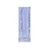 Crystal Dildo w Balls 6in Clear