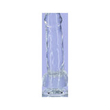 Crystal Dildo w Balls 7in Clear