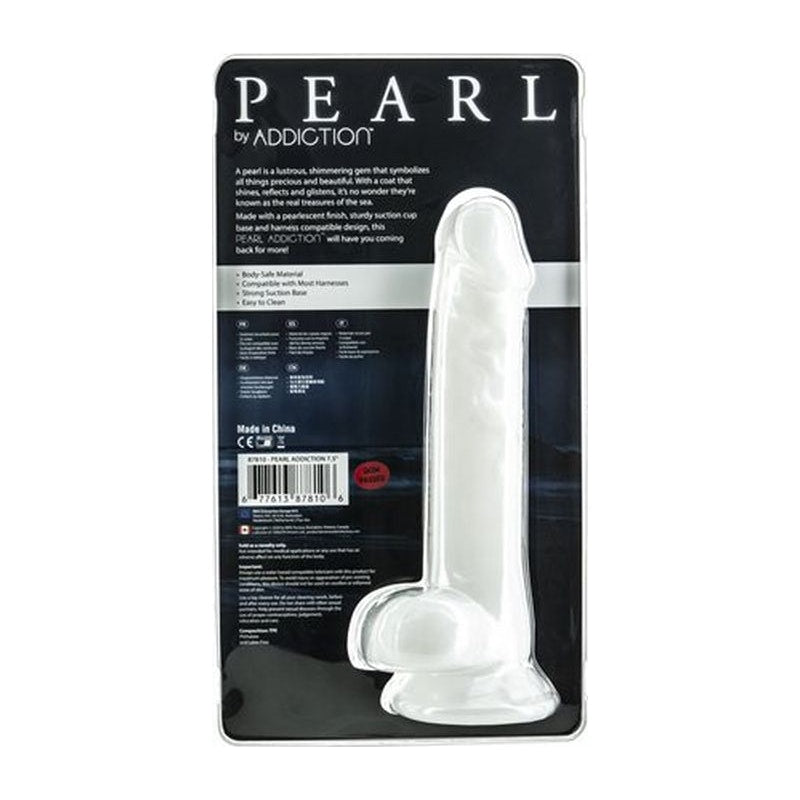 Pearl Dildo 7.5in Pearl White