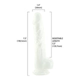 Pearl Dildo 7.5in Pearl White