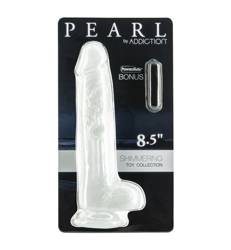 Pearl Dildo 8.5in Pearl White