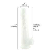 Pearl Dildo 8.5in Pearl White