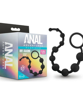 Anal Adventures Platinum Silicone 10 Anal Beads