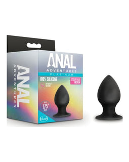 Anal Adventures Platinum Silicone Anal Stout Plug Medium