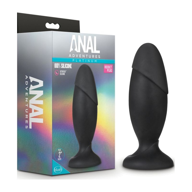 Anal Adventures Platinum Silicone Rocket Plug