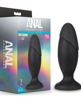 Anal Adventures Platinum Silicone Rocket Plug