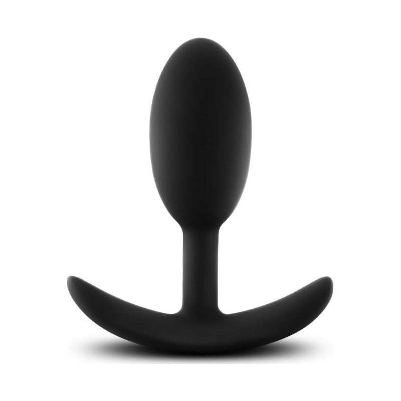 Anal Adventures Platinum Silicone Vibra Slim Plug Medium