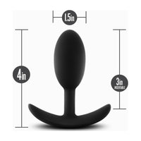 Anal Adventures Platinum Silicone Vibra Slim Plug Medium