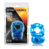 Stay Hard Reusable 5 Function Cock Ring Blue