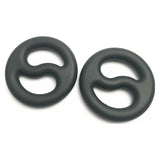 Brutus Yin Yang Silicone Cock and Ball Duo Ring