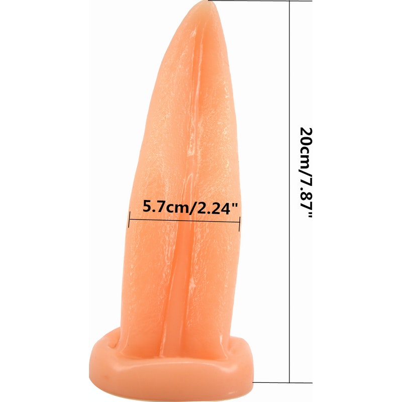 Tongue Shape Anal Plug Flesh