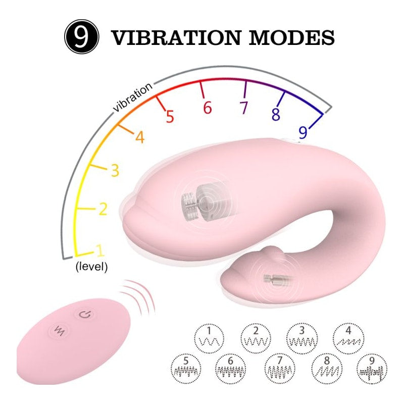 Winter Vibrator w Remote Pink