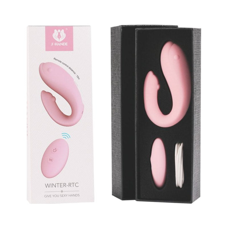 Winter Vibrator w Remote Pink