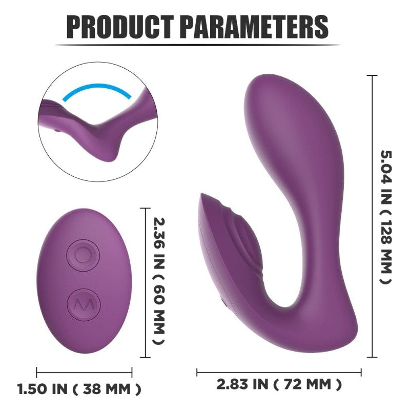 Orchid Vibrator w Remote Purple