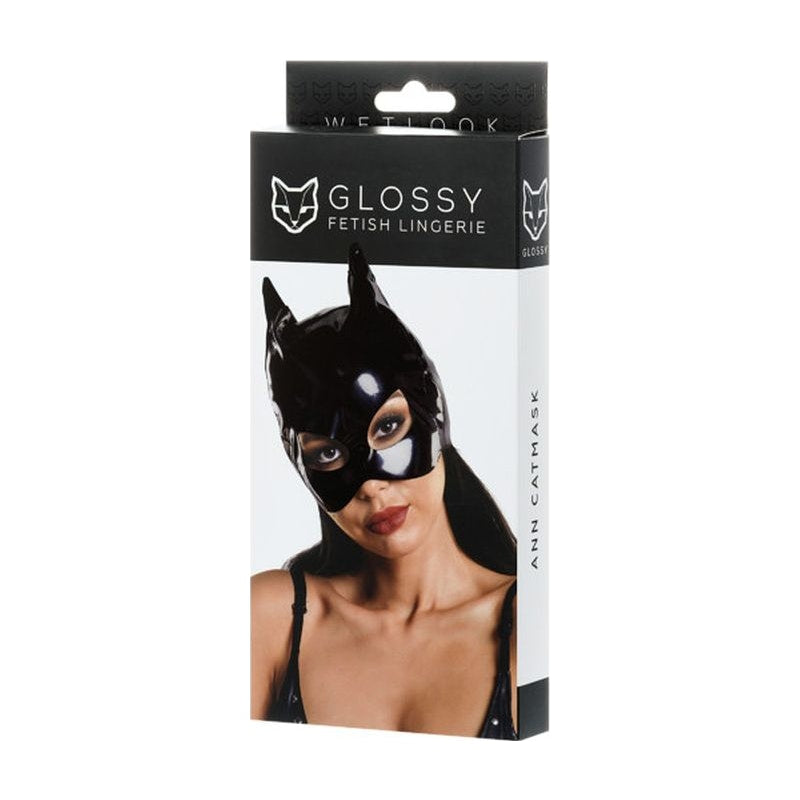 Glossy Wetlook Cat Mask One Size Ann