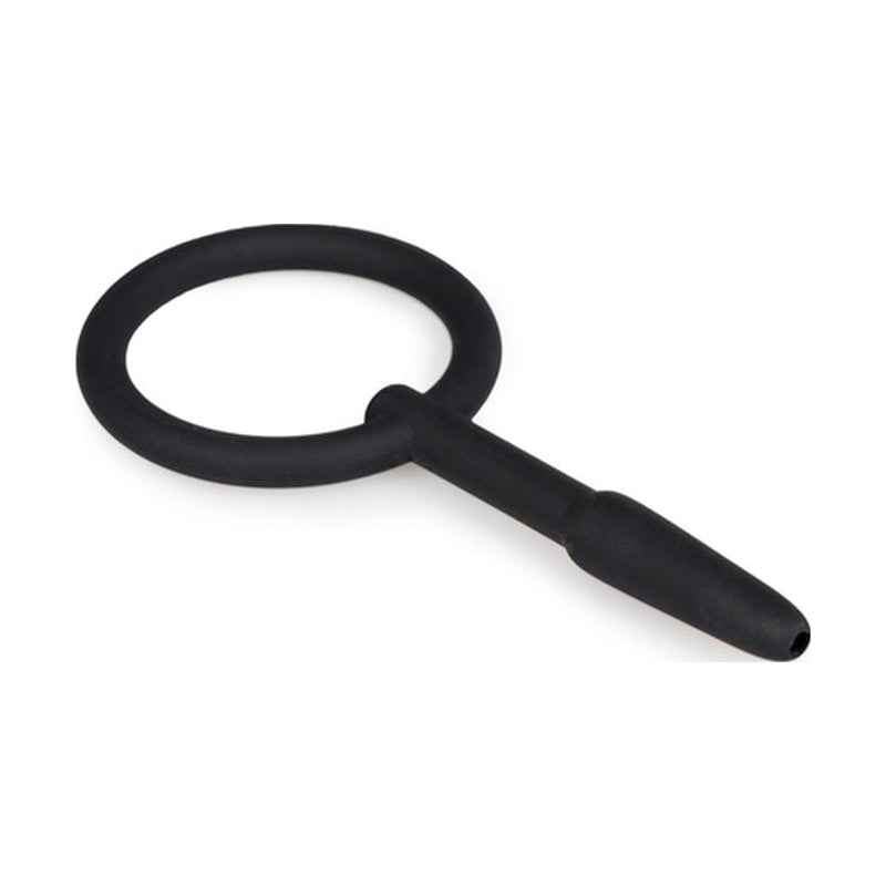 Hollow Silicone Penis Plug With Pull Ring