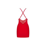 Lace Chemise and Thong 828 Red