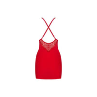 Lace Chemise and Thong 828 Red