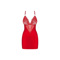 Lace Chemise and Thong 828 Red