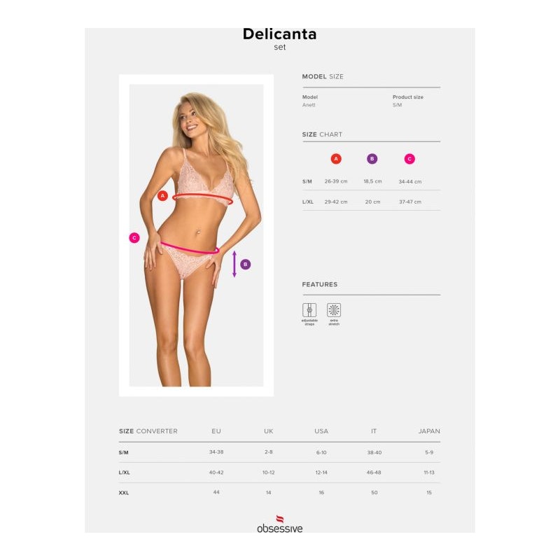 Delicanta 2 Pc Set Pink