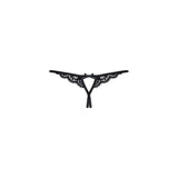 Crotchless Lace Thong 831 Black