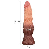 Dual layered Platinum Silicone Cock 9.5in