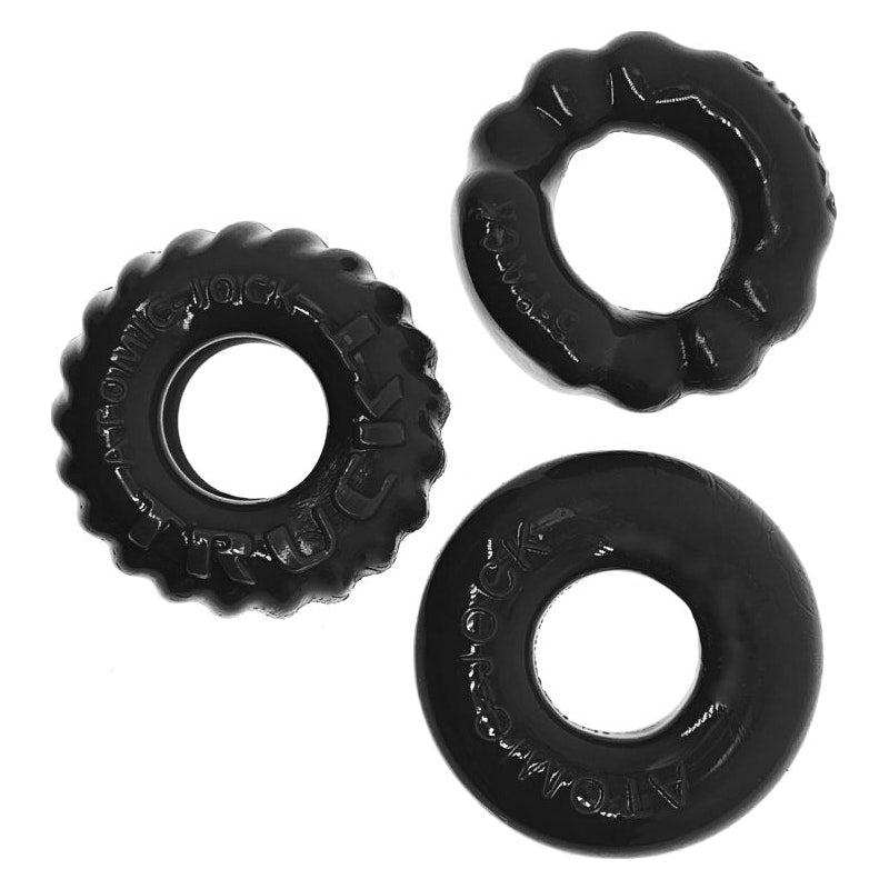 Bonemaker 3 Pc Cockring Set Black