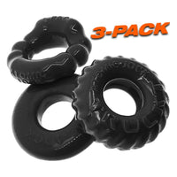 Bonemaker 3 Pc Cockring Set Black