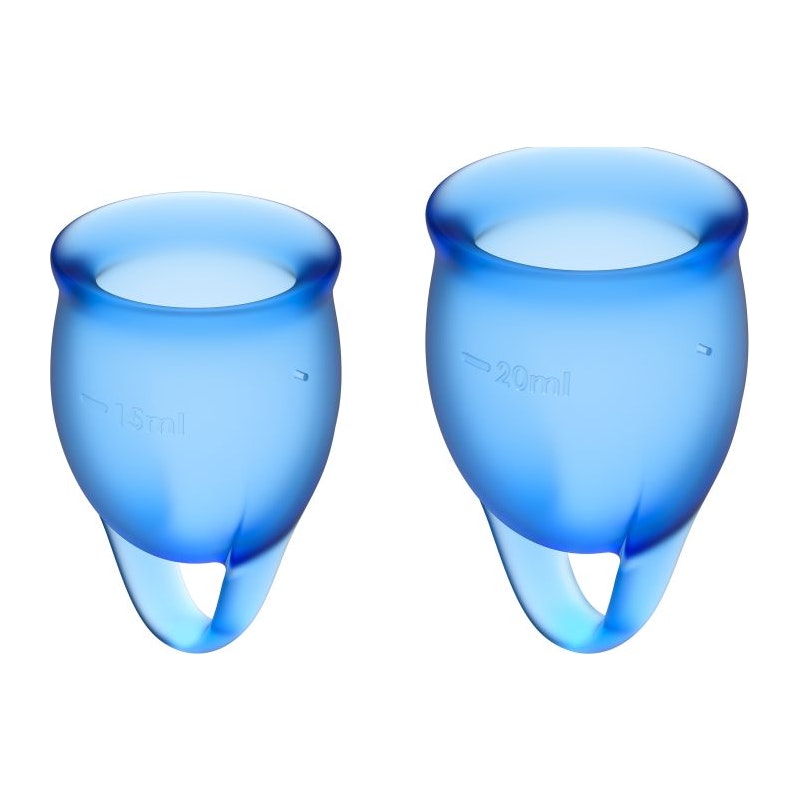 Feel confident Menstrual Cup Dark Blue 2pcs