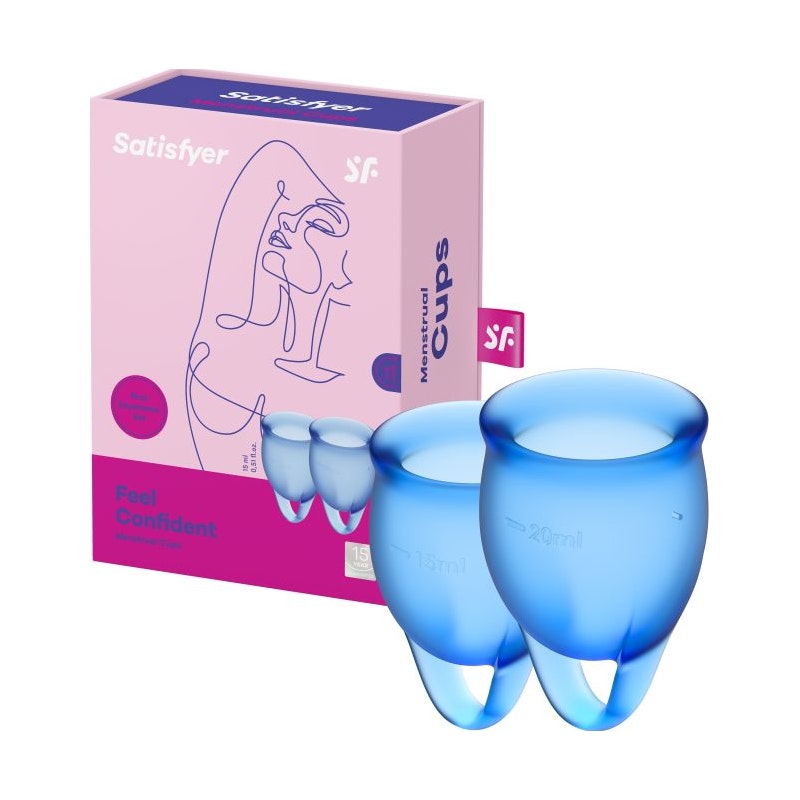 Feel confident Menstrual Cup Dark Blue 2pcs