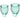 Feel confident Menstrual Cup Dark Green 2pcs