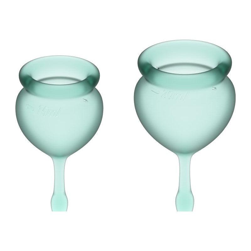 Feel Good Menstrual Cup  Dark Green 2pcs