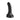 Ribbed Anal Dildo Black Medium