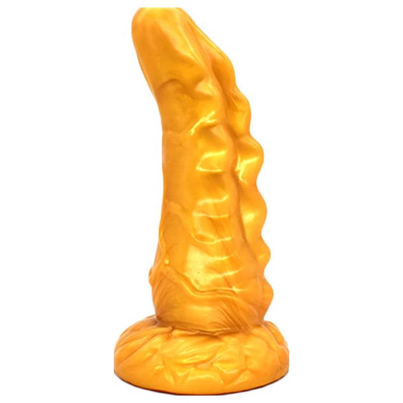 Dragon Horn Dildo Gold