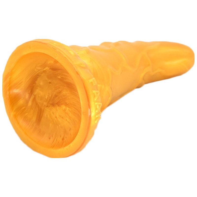 Dragon Horn Dildo Gold