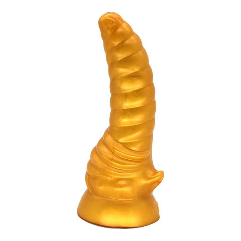 Bull Horn Dildo Gold