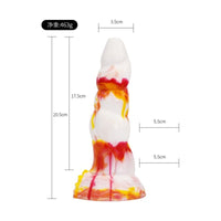 Alien Beast Medium Dildo Flame