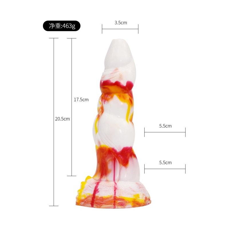 Alien Beast Medium Dildo Flame