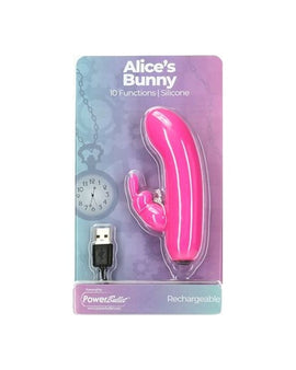 Alices Bunny Rechargeable Bullet w Rabbit Sleeve Pink