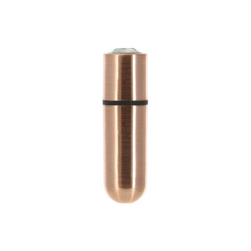 Power Bullet First Class Rechargeable Bulllet w Crystal Rose Gold