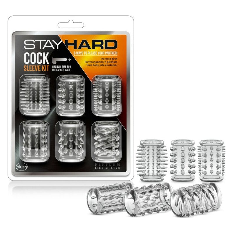 Stay Hard Cock Sleeve Kit Clear