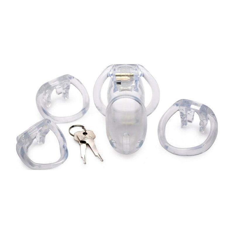 Clear Captor Chastity Cage - Large