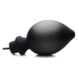 Ass Pand Large Inflatable Silicone Plug Black