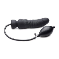Dick Spand Inflatable Silicone Dildo Black