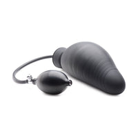 Dick Spand Inflatable Silicone Dildo Black