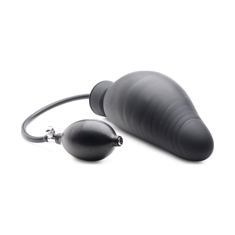 Dick Spand Inflatable Silicone Dildo Black